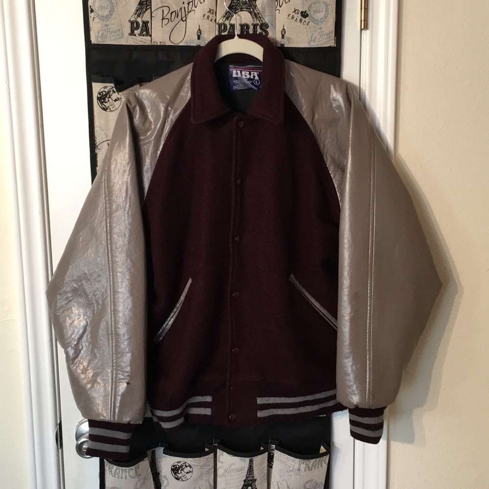 Patchless Letterman Jacket
